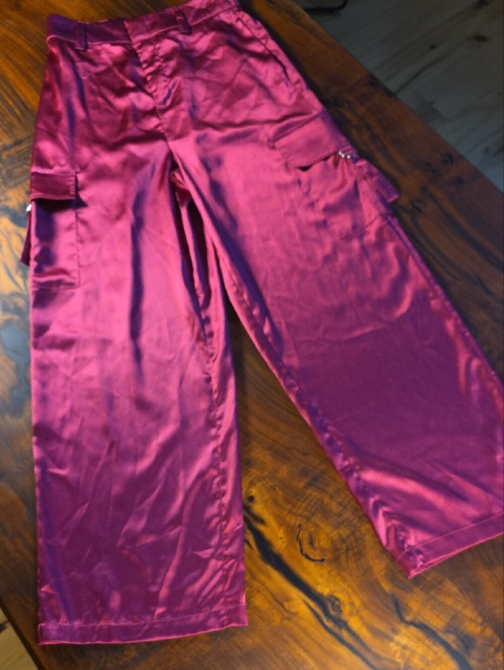 House of Harlow 1960 Satin Pants #Raver #60's #BohoChic #Festival - Picture 3 of 10